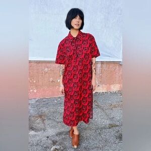 NWOT- Nooworks Work Dress in Wolverine Print - 4